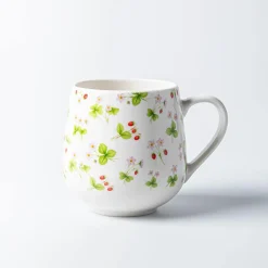KSP Bloom 'Strawberry Smiles' Ceramic Mug 530ml (White)