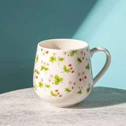 KSP Bloom 'Strawberry Smiles' Ceramic Mug 530ml (White)