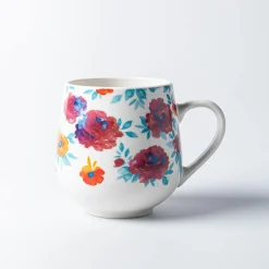 KSP Bloom 'Watercolour Floral' Ceramic Mug (Multi Colour)