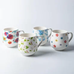 KSP Bloom 'Watercolour Floral' Ceramic Mug (Multi Colour)
