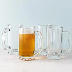 KSP Brewer's Choice Glass Beer Mug - Set of 4 (16oz.)