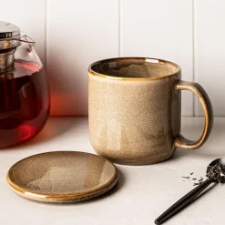 KSP Cabin Reactive Mug with Lid (Brown)