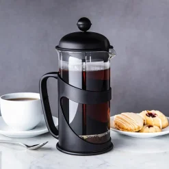 KSP Cafe 1L French Coffee Press (Clear/Black)