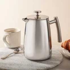 KSP Caffe 'Double Wall' French Coffee Press 1L (Stainless Steel)