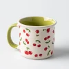 KSP Camper 'Cherries' Ceramic Mug (White/Red)