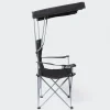 KSP Camper Folding Chair with Canopy 52x52x85cm (Black)