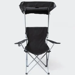 KSP Camper Folding Chair with Canopy 52x52x85cm (Black)