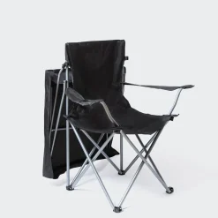 KSP Camper Folding Chair with Canopy 52x52x85cm (Black)