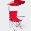 KSP Camper Folding Chair with Canopy 52x52x85cm (Red)