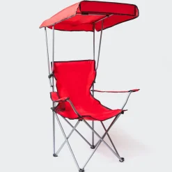 KSP Camper Folding Chair with Canopy 52x52x85cm (Red)