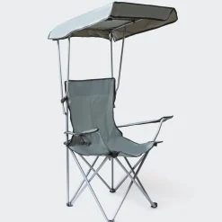 KSP Camper Folding Chair with Canopy 52x52x85cm (Grey)