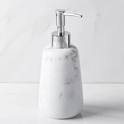 KSP Carrara Marble Resin Soap Pump (Grey/White)