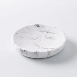 KSP Carrara Marble Resin Soap Dish (Grey/White)