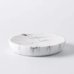 KSP Carrara Marble Resin Soap Dish (Grey/White)