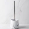 KSP Carrara Marble Resin Toilet Brush (Grey/White)