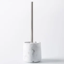 KSP Carrara Marble Resin Toilet Brush (Grey/White)