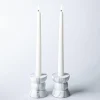KSP Carrera 'Marble' Cement Taper Candle Holder - Set of 2 (White)