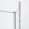 KSP Cascade Tempered '4-Tier' Glass Shelf Unit (Clear/Chrome)