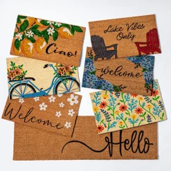 KSP Casual 'Hello' Coir Double Doormat (Natural)