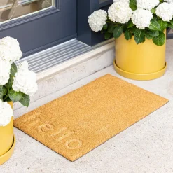 KSP Casual 'Hello Embossed' Coir Doormat