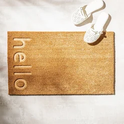 KSP Casual 'Hello Embossed' Coir Doormat