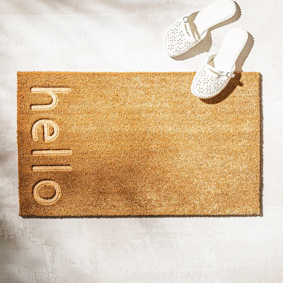 KSP Casual 'Hello Embossed' Coir Doormat