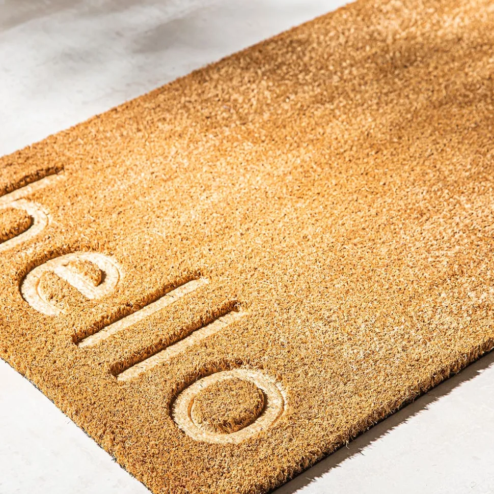 KSP Casual 'Hello Embossed' Coir Doormat
