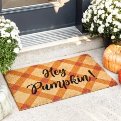 KSP Casual 'Hey Pumpkin' Coir Doormat (Orange)