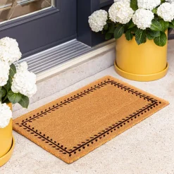 KSP Casual 'Leaf Border' Coir Doormat