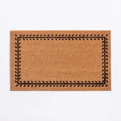 KSP Casual 'Leaf Border' Coir Doormat