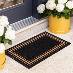 KSP Casual 'Thick Border' Coir Doormat (Black)