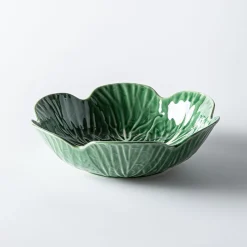 KSP Cavora Leaf Serving Bowl (Green/White)