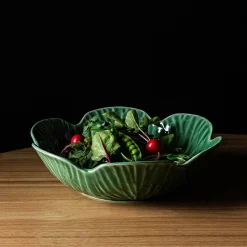 KSP Cavora Leaf Serving Bowl (Green/White)