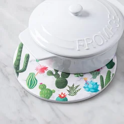 KSP Ceramica 'Cactus' Printed Ceramic Trivet 20cm