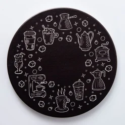 KSP Ceramica 'Coffee' Ceramic Trivet 20cm (White/Black)