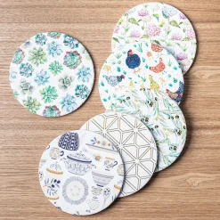 KSP Ceramica 'Hydrangeas' Printed Ceramic Trivet