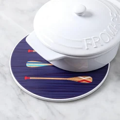KSP Ceramica 'Paddles' Printed Ceramic Trivet 20cm