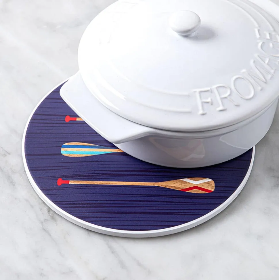 KSP Ceramica 'Paddles' Printed Ceramic Trivet 20cm