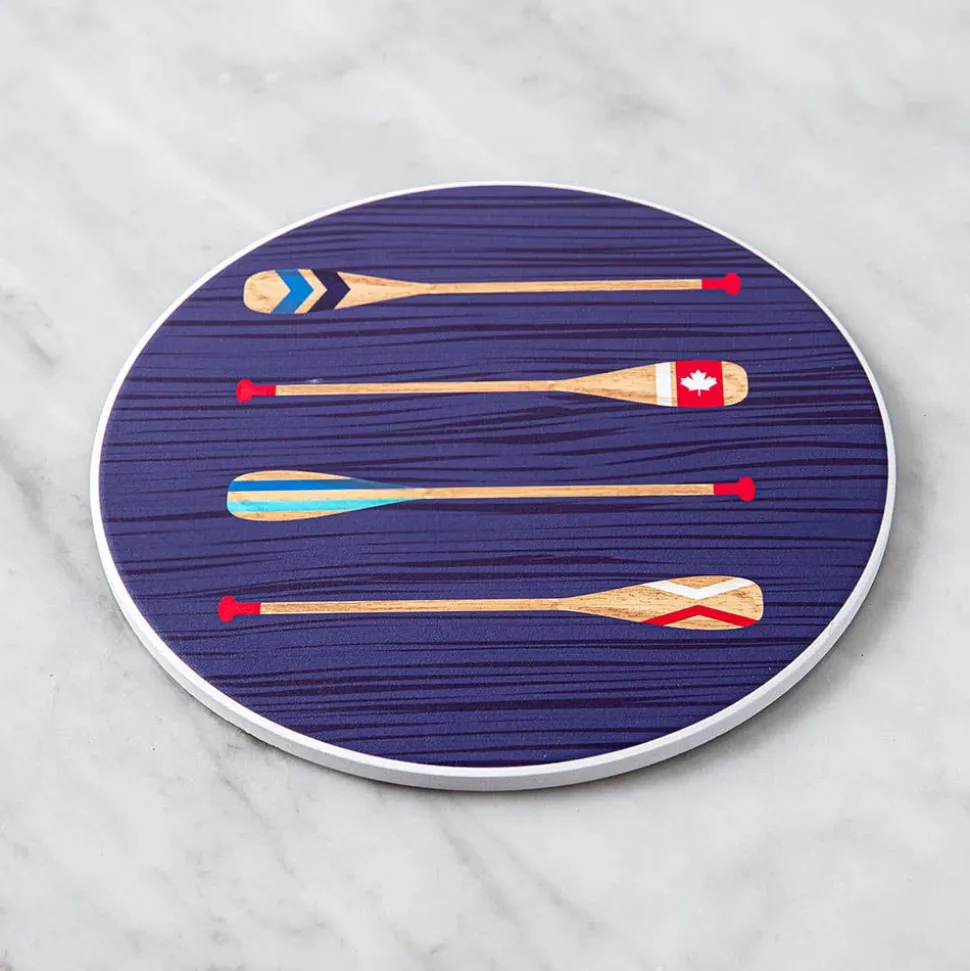 KSP Ceramica 'Paddles' Printed Ceramic Trivet 20cm