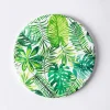 KSP Ceramica 'Palm Fern' Printed Ceramic Trivet 20cm (Green/White)