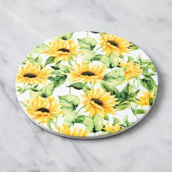 KSP Ceramica 'Sunflowers' Printed Ceramic Trivet 20cm