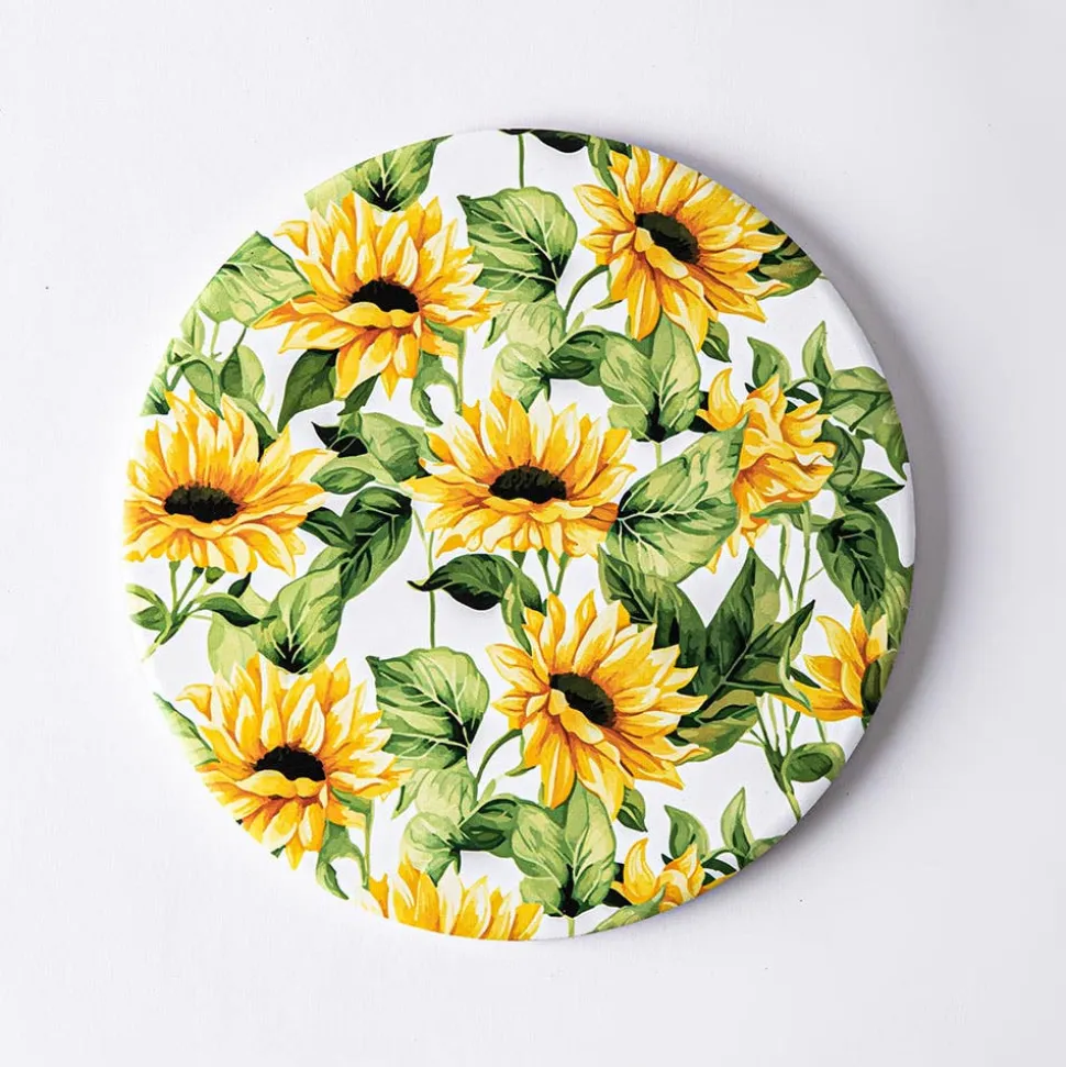KSP Ceramica 'Sunflowers' Printed Ceramic Trivet 20cm