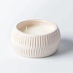 KSP Ceramic 'Ribbed' Citronella Candle