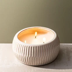 KSP Ceramic 'Ribbed' Citronella Candle