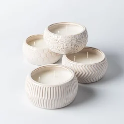 KSP Ceramic 'Ribbed' Citronella Candle