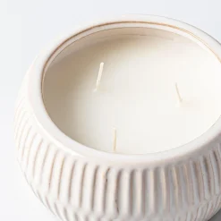 KSP Ceramic 'Ribbed' Citronella Candle