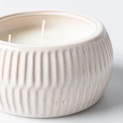 KSP Ceramic 'Ribbed' Citronella Candle