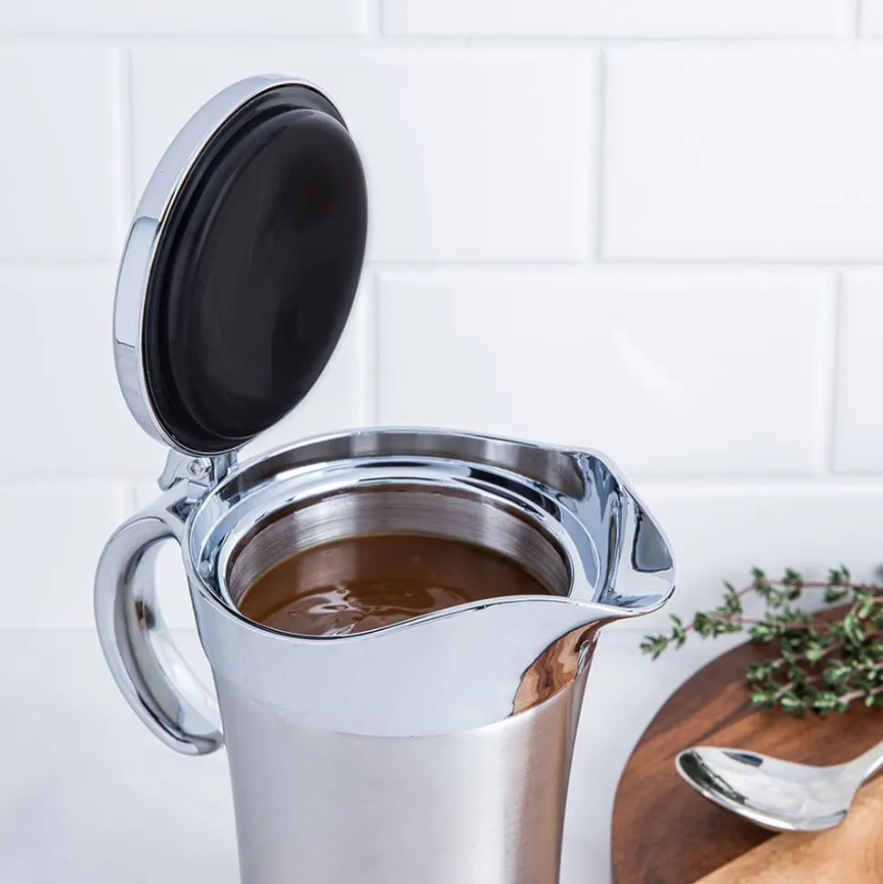 KSP Chalet Thermal Gravy Boat 750ml (Stainless Steel)