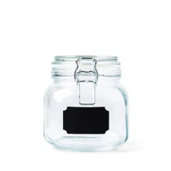 KSP Chalkboard Locking Canister - Set of 4 (Clear)