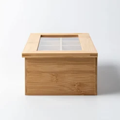 KSP Chi Bamboo Tea Box 8 Compartments (Natural)